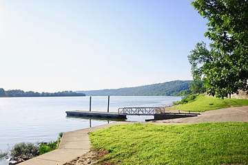 Boat ramp along the Ohio River at Ripley, Ohio, near the Ripley well field serving Brown County Rural Water