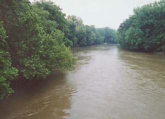 The Walhonding River at Coshocton, Ohio, 2004