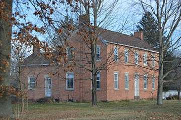 Historic Thomas Johnson House (1836) at Main Street, Plainfield, Ohio