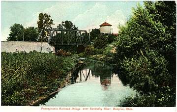 Sandusky River at Bucyrus, Ohio, the source feeding the city's upground reservoirs