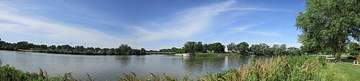 Confluence of the Maumee and Auglaize Rivers at Defiance, Ohio, near the city's river intakes