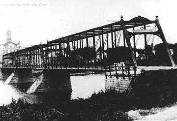 Historic postcard of the Maumee River at Napoleon, Ohio, source of Wauseon's pipeline supply