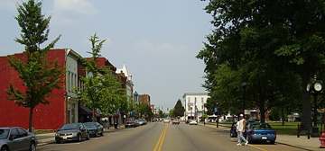 Central business district of Gallipolis, Ohio