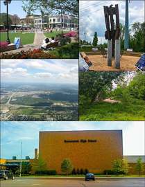 View of Beavercreek, Ohio, near the district's well fields