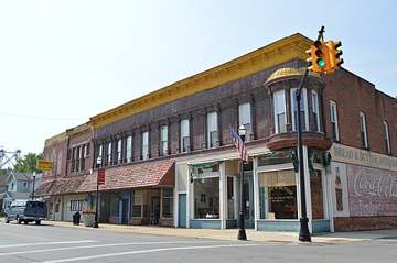 Main Street (State Route 613) in McComb, Ohio, served by the Northwestern Water and Sewer District system