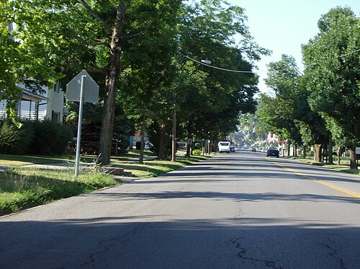 View of Ada, Ohio, served by groundwater wells