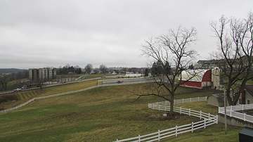 View of the Walnut Creek valley on the south side of Walnut Creek, Holmes County, Ohio