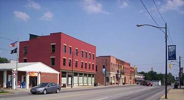 Downtown Monroeville, Ohio, on Main Street