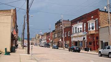 Commercial Avenue in Mingo Junction, Ohio