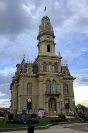 Logan County Courthouse in downtown Bellefontaine, Ohio