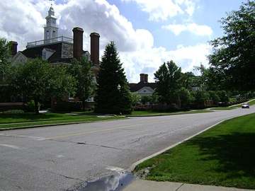 Downtown Westfield Center, Ohio, served by this water district's wells