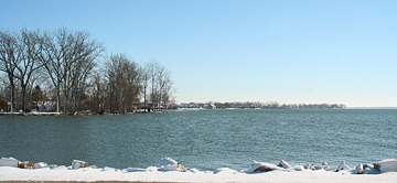 Grand Lake at Celina, Ohio, the city's surface water source