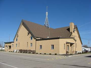 Precious Blood Catholic Church at Main and Walnut Streets, Chickasaw, Ohio