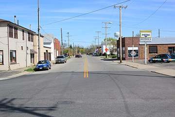 Great Miami River riverfront in Piqua, Ohio, one of Piqua's water sources
