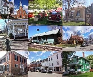 Montage of scenes from Germantown, Ohio, whose water comes from four groundwater wells