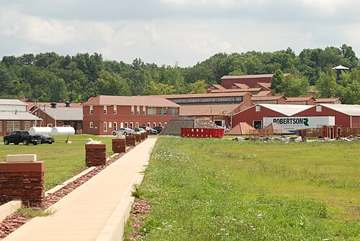 View of New Lexington, Ohio, home of the New Lexington Water Treatment Plant on Rush Creek's reservoirs