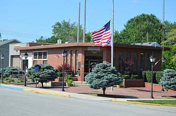 Pandora village hall on South Jefferson Street, Pandora, Ohio