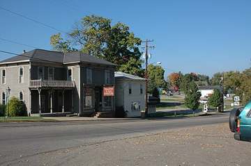 Downtown Wilmot, Ohio, served by the village's groundwater wells