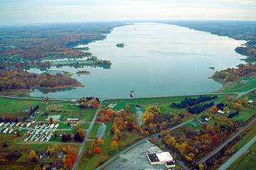 Mosquito Creek Reservoir in Trumbull County, Ohio, near Cortland