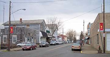 Canal Street in downtown Bolivar, Ohio, served by the Wilkshire Hills groundwater well system