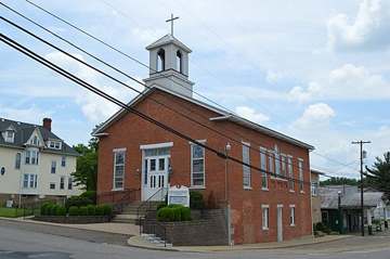 Beverly Presbyterian Church, a landmark in Beverly, Washington County, Ohio