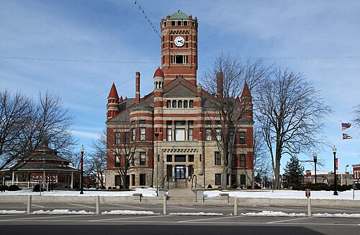 Williams County Courthouse in downtown Bryan, Ohio
