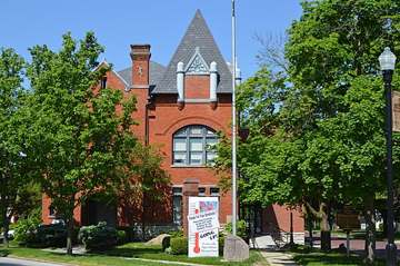 Village hall and opera house in Pemberville, Ohio, built 1892