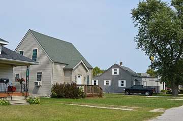 Residential street in Northwood, Ohio, one of the towns served by this Lake Erie water system
